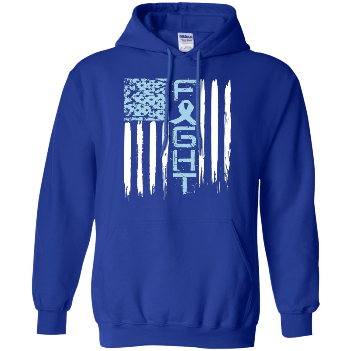 Fight Hope Prostate Cancer Awareness Cancer T-shirt Royal