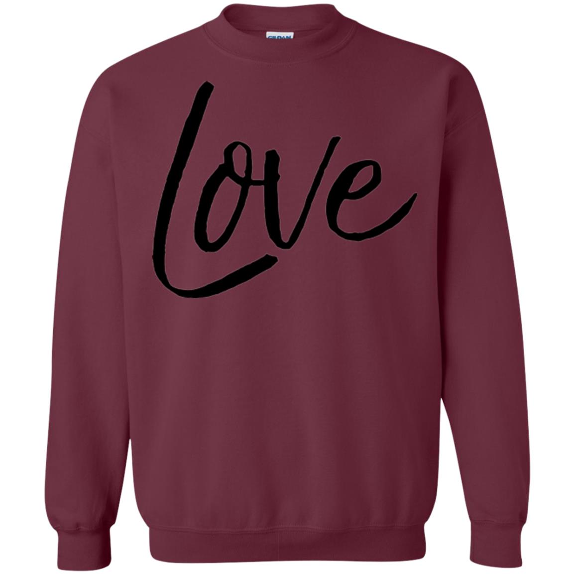 Black Love T-shirt Valentine_s Day Maroon