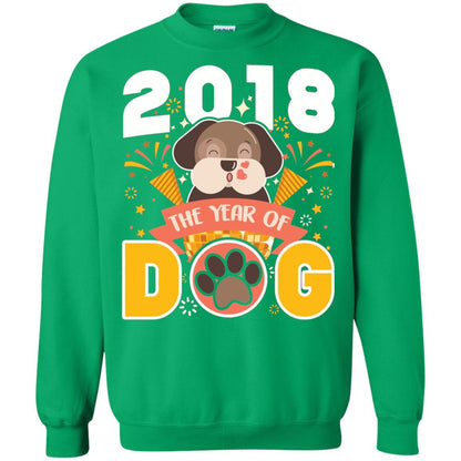 Funny Chinese New Year T-shirt 2018 The Year Of Dog Irish Green