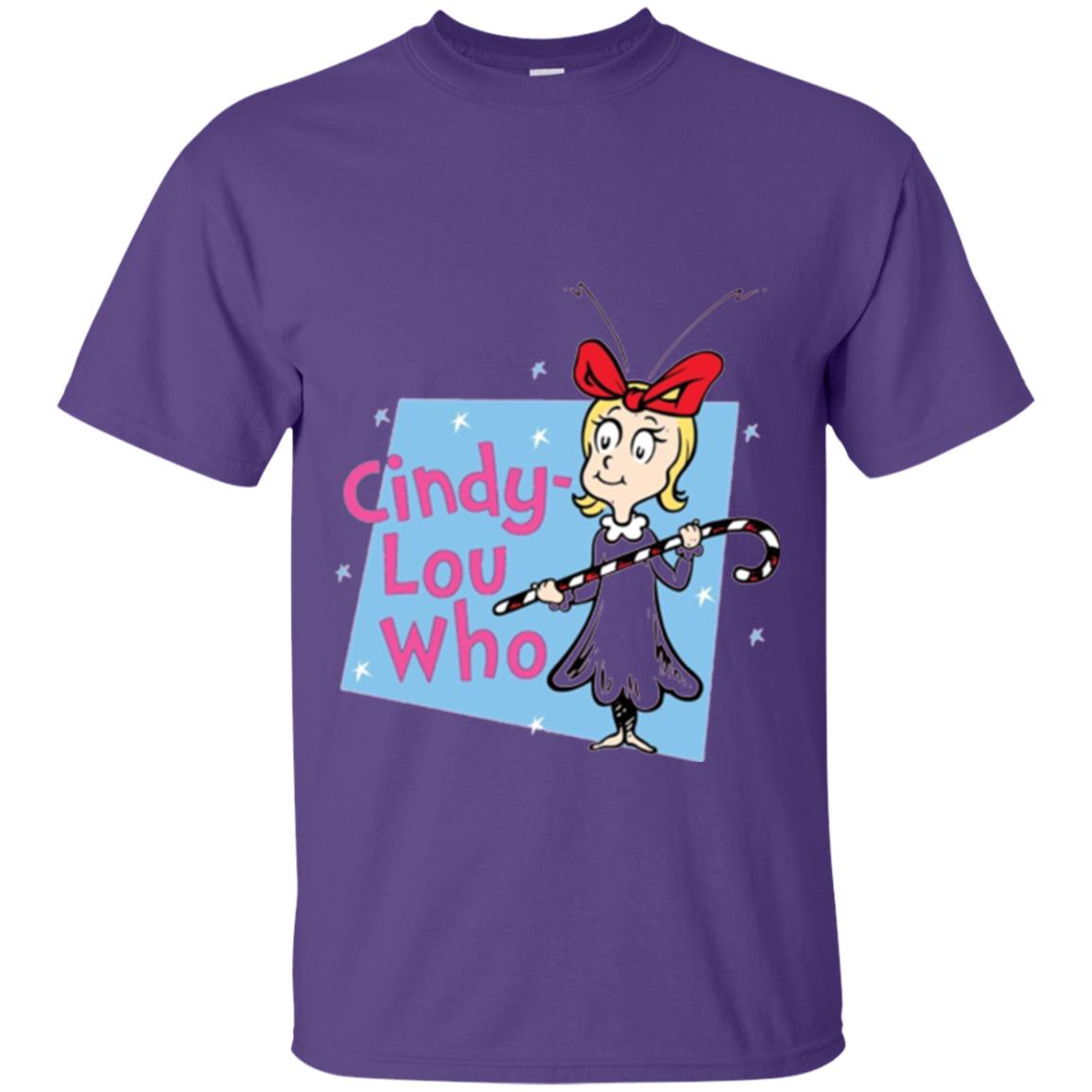 Dr. Seuss Cindy-lou Who Book Lover T-shirt Purple