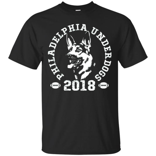 Dog Lover T-shirt Philadelphia Underdogs T-shirt Black