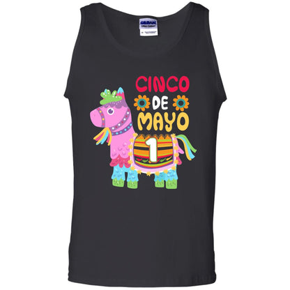 Cinco De Mayo Pinata Jockeys Horse Race 1st Birthday T-shirt Black