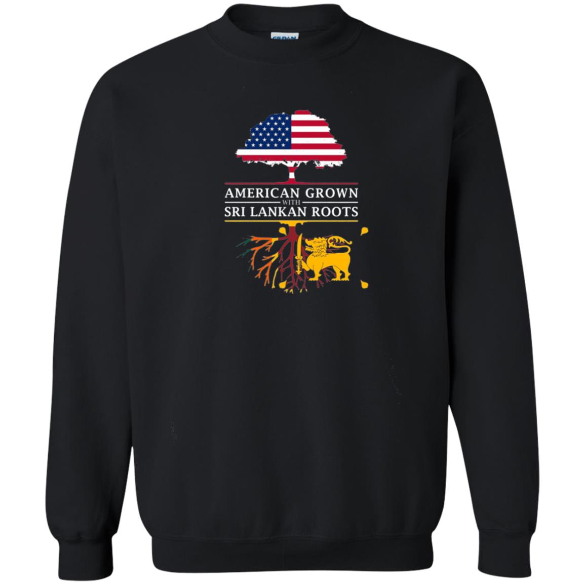 American Grown With Sri Lankan Roots Shirt Black