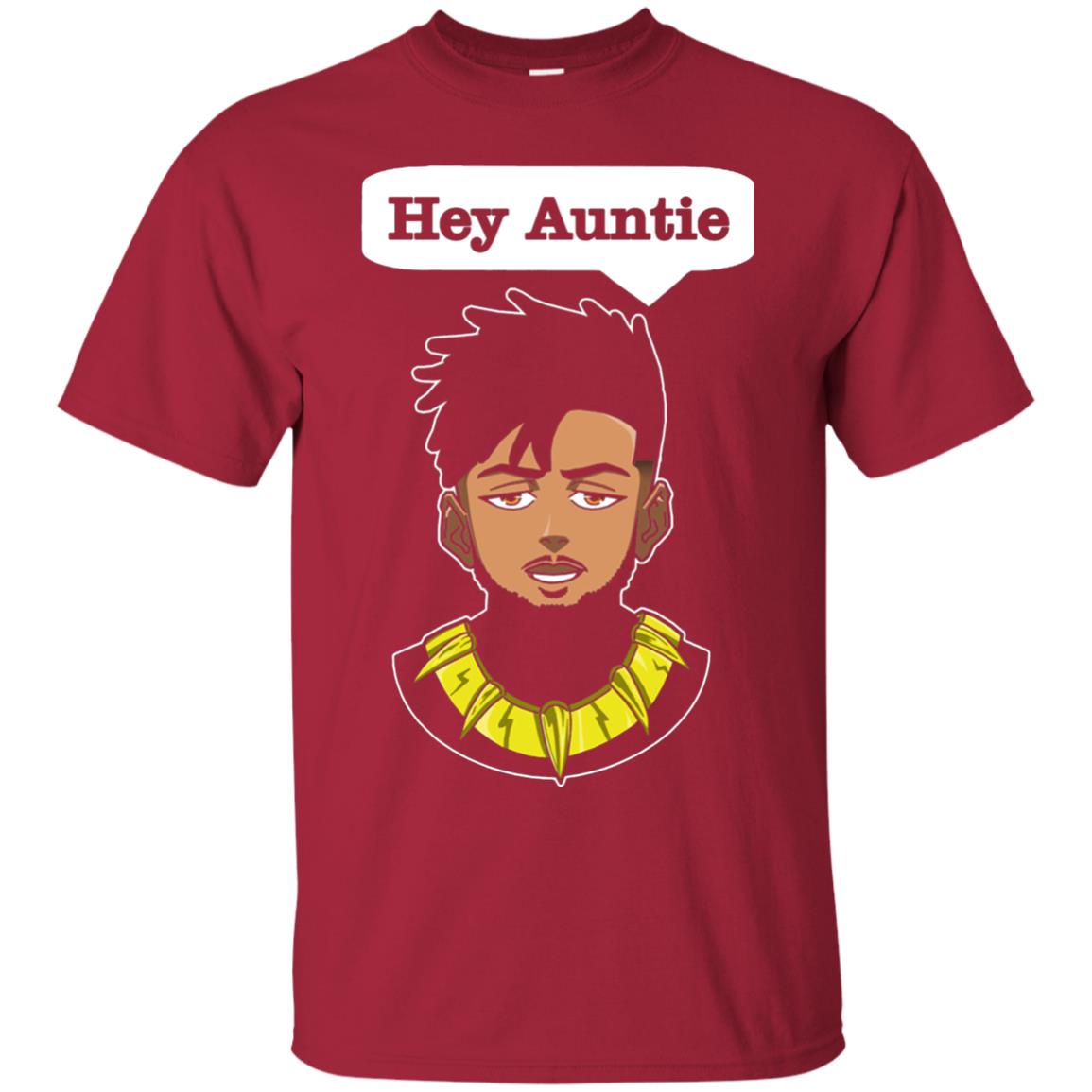 Hey Auntie Funny Saying Shirt For Black Panther Fan Cardinal