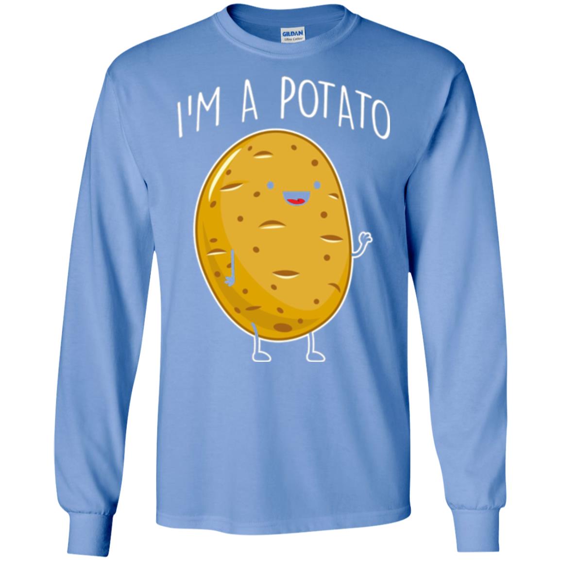 I Am Potato T-shirt Carolina Blue