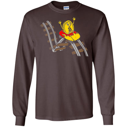 Bitcoin Rollercoaster T-shirt Dark Chocolate