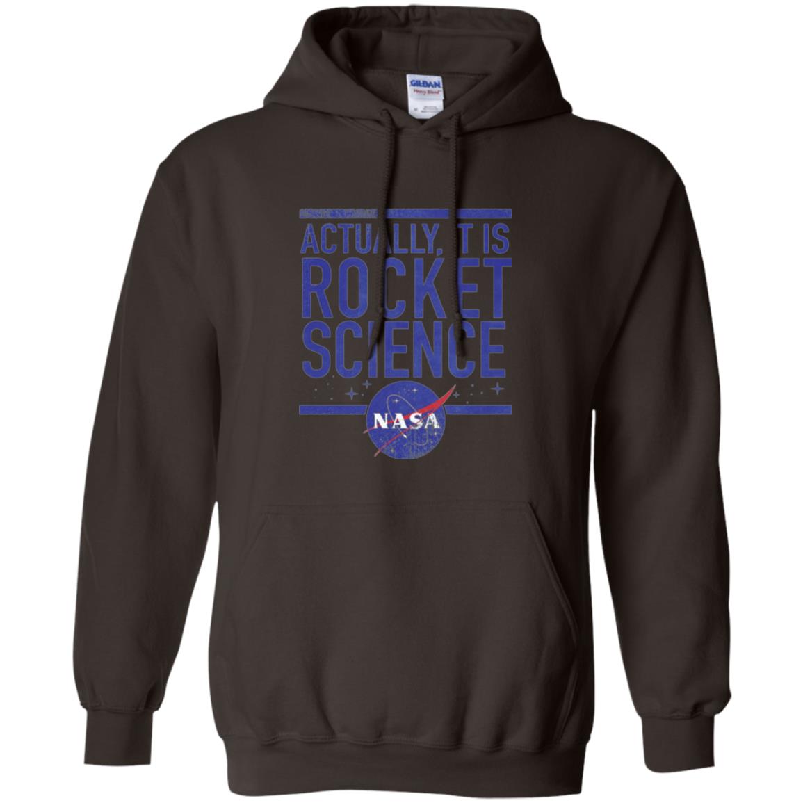 Science T-shirt Actually It Is Rocket Science Graphic Dark Chocolate