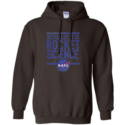 Science T-shirt Actually It Is Rocket Science Graphic Dark Chocolate