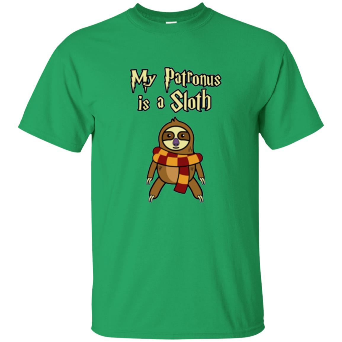 Christmas T-shirt My Patronus Is A Sloth T-shirt Irish Green