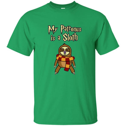 Christmas T-shirt My Patronus Is A Sloth T-shirt Irish Green