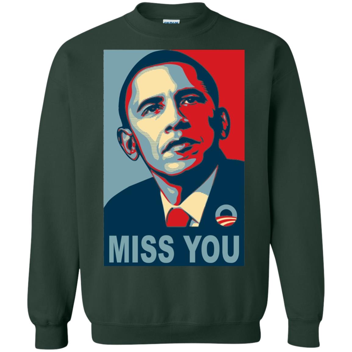 American President Miss You Political T-shirt Forest Green