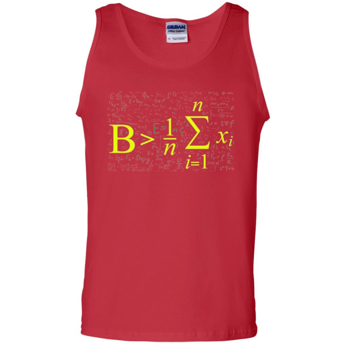 Be Greater Than Average Funny Math Lovers T-shirt Red