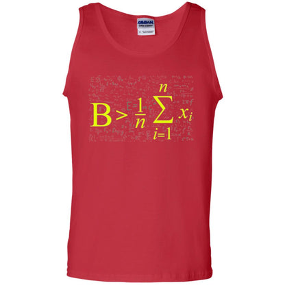 Be Greater Than Average Funny Math Lovers T-shirt Red