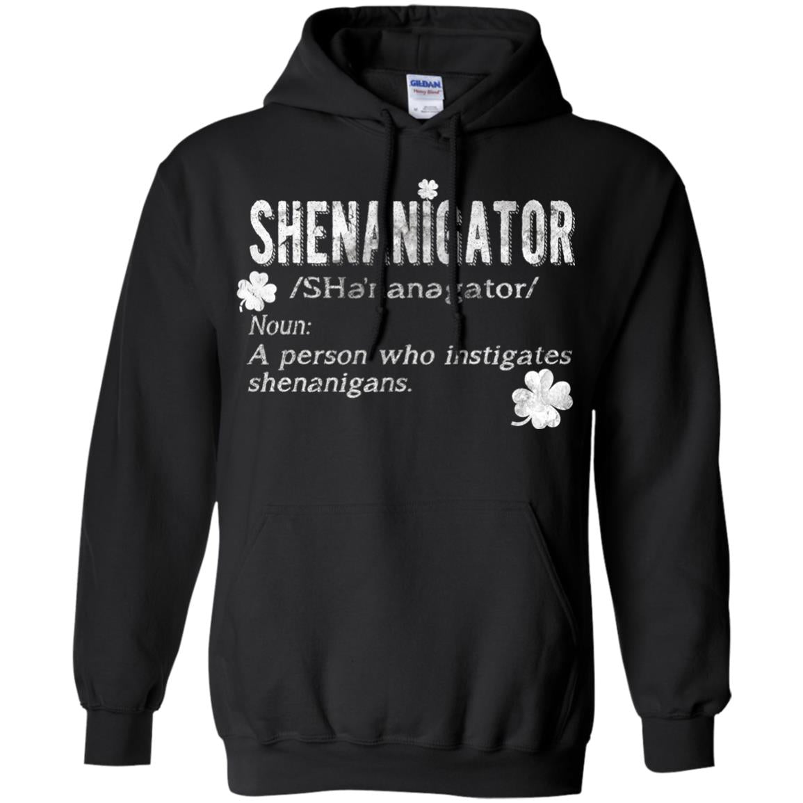 Shenanigator Shamrocks St. Patrick Day Shirt For Irish Black