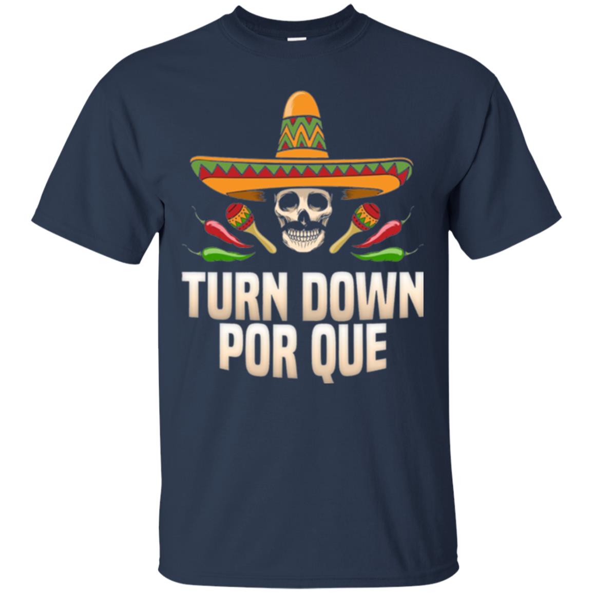 Turn Down Por Que Skull Pirate T-shirt Navy