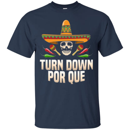 Turn Down Por Que Skull Pirate T-shirt Navy