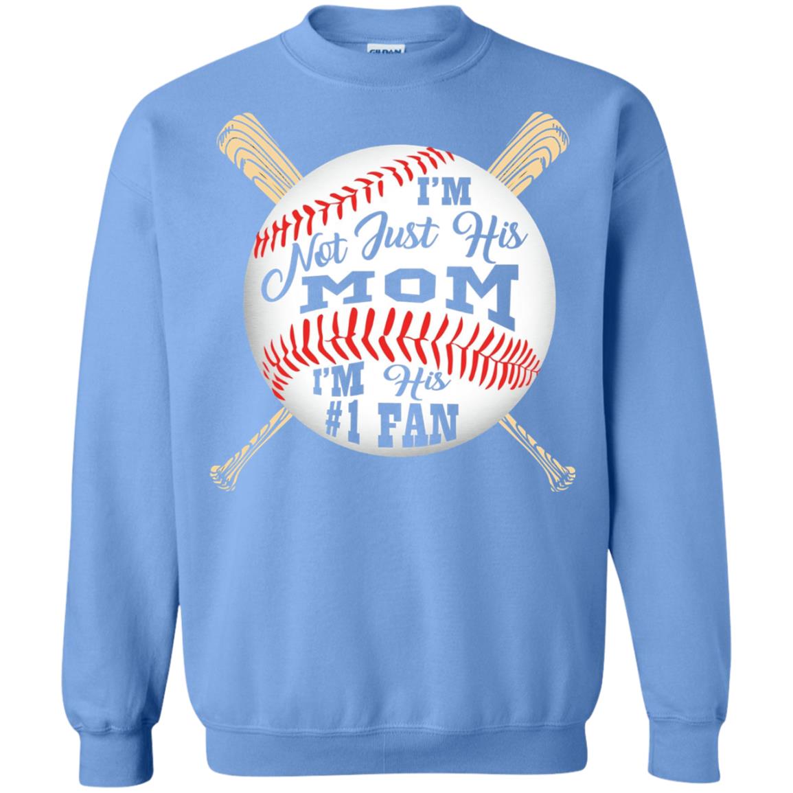 Baseball Mom Shirt Im Not Just His Mom Fan Carolina Blue