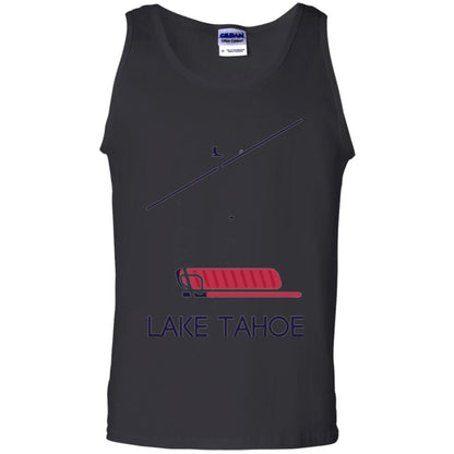 Ski Chair Lift T-shirt Lake Tahoe California Black