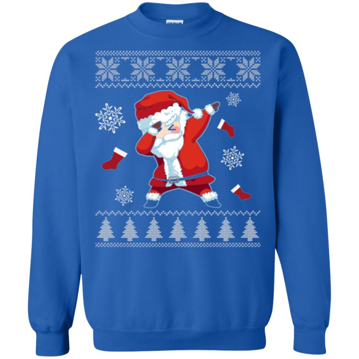 Christmas T-shirt Dabbing Santa Claus Royal
