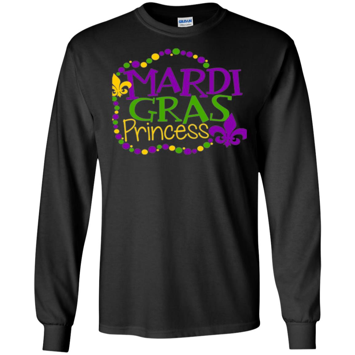 Mardi Gras Princess T-shirt Black