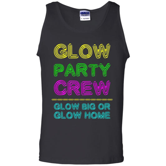 Funny Party T-shirt Glow Party Crew Black