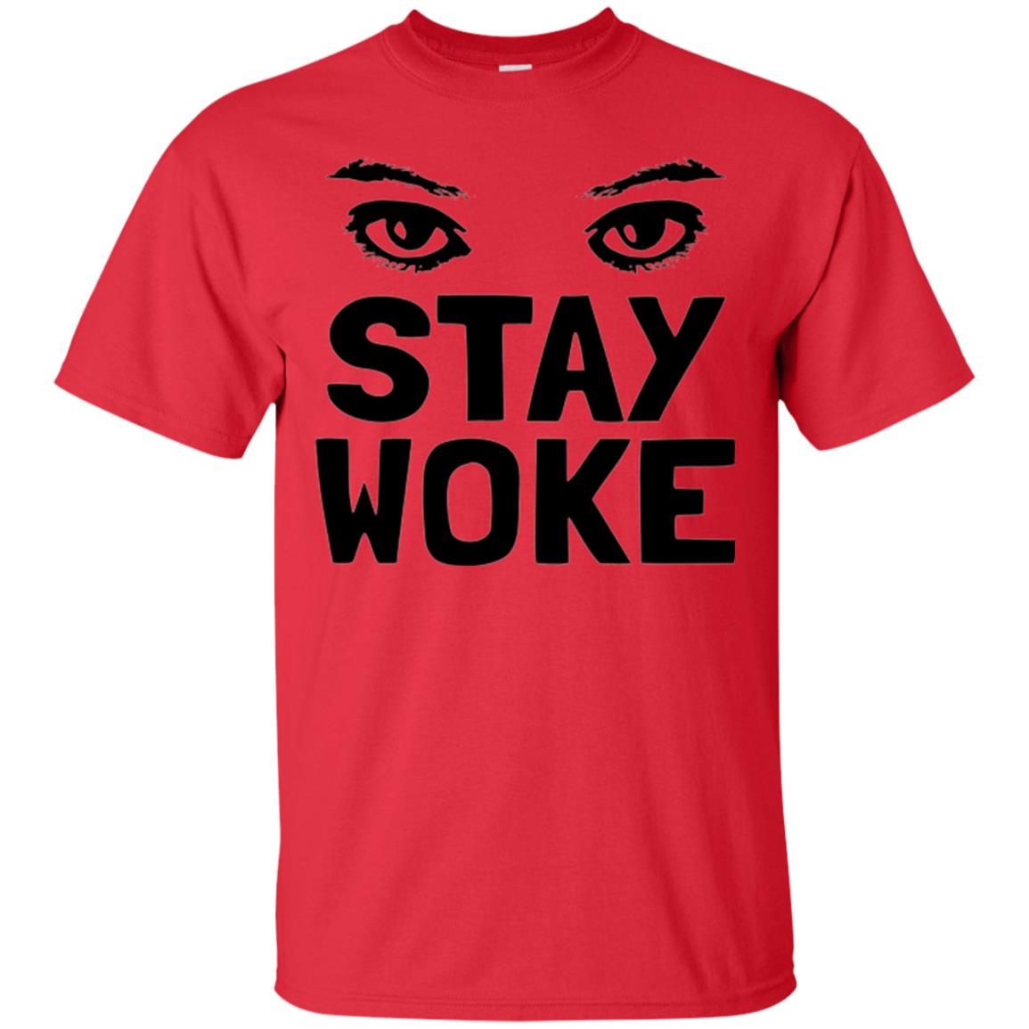 Stay Woke With Eyes T-shirt Women_s Rights Red