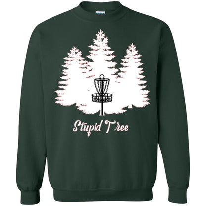 Disc Golf T-shirt Stupid Tree Forest Green