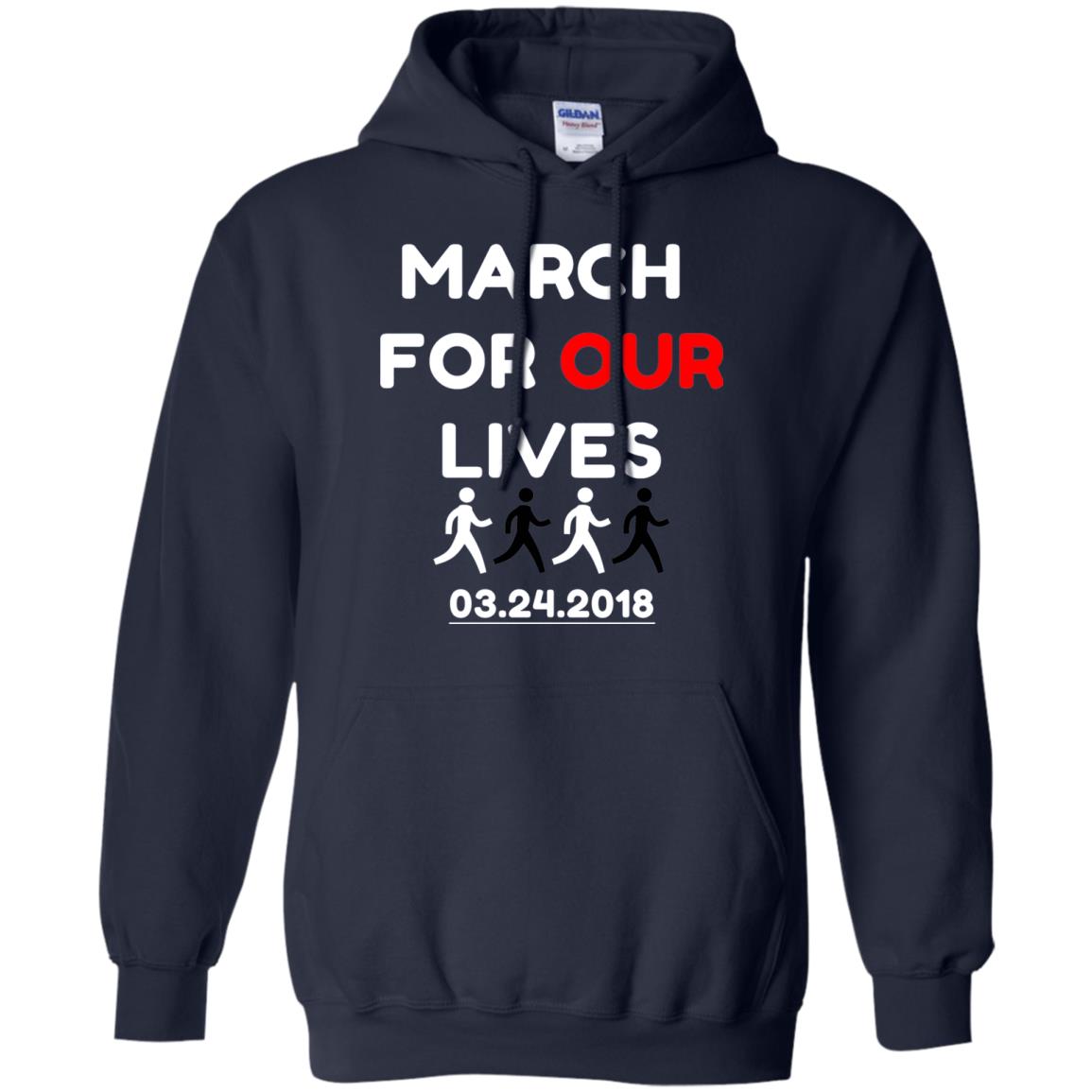 March For Our Lives Gun Control T-shirt Navy
