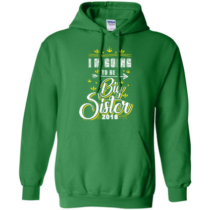 Family T-shirt I'm Going To Be A Big Sister 2018 Irish Green