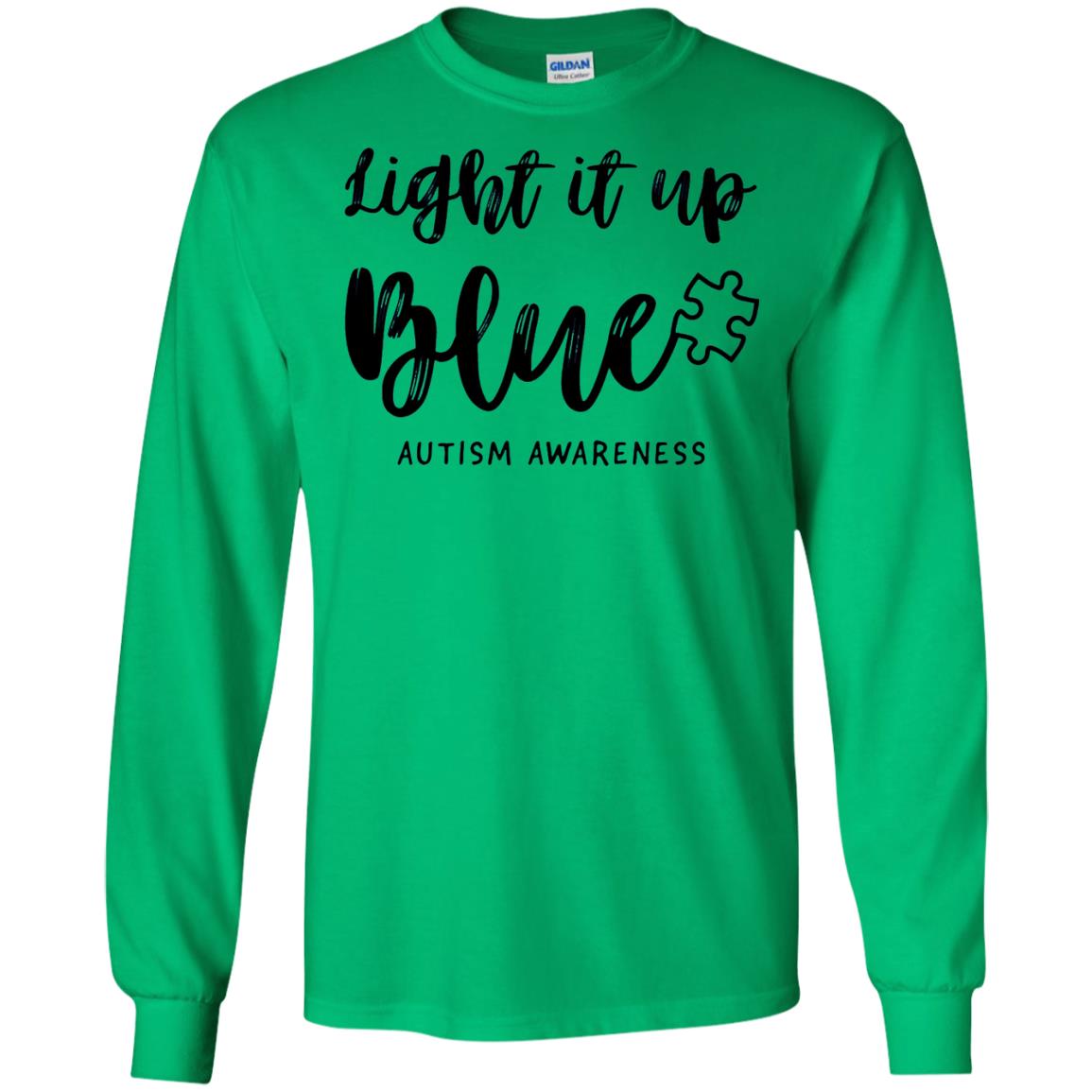 Autism Awareness Shirts Light It Up Blue Irish Green