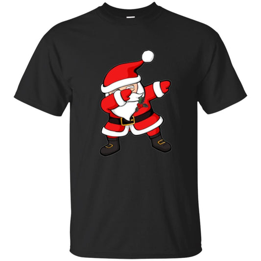 Christmas T-shirt Dabbing Santa Claus Christmas Dab Novelty Black