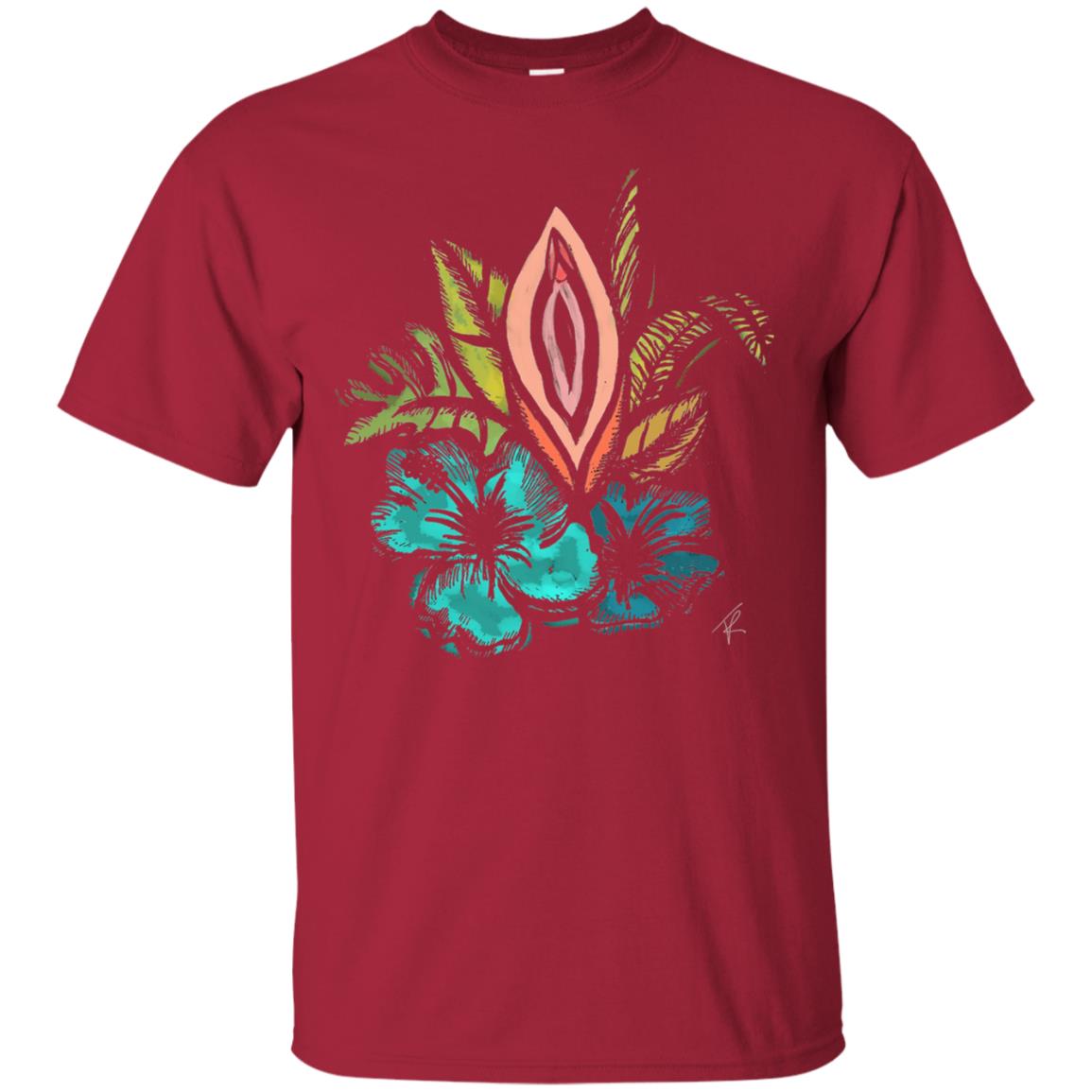 Vagina Tropical T-shirt Cardinal
