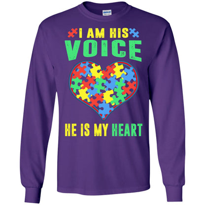 Autism Awareness Shirt He Is My Heart Purple