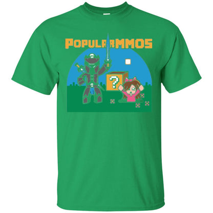Gaming T-shirt Popularmmos Irish Green