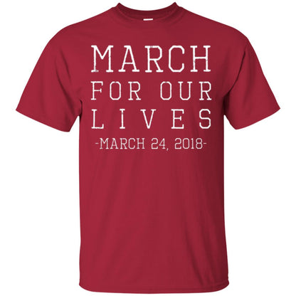 March For Our Lives March 24 2018 Anti Gun T-shirt Cardinal