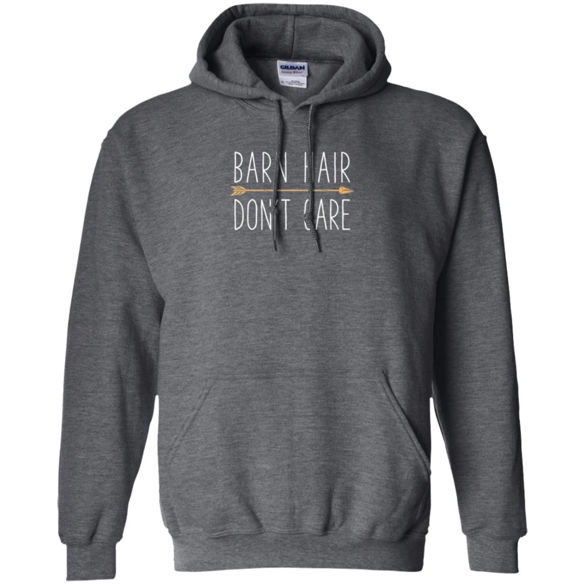 Horse Lovers T-shirt Farmbarn Hair Don_t Care Dark Heather