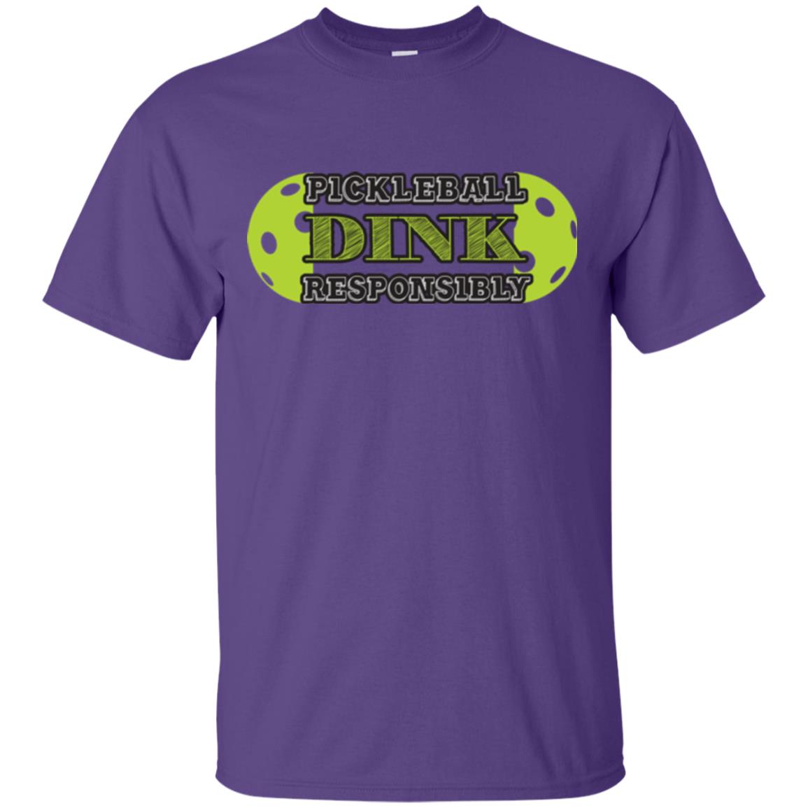 Pickleball T-shirt Dink Responsibly Purple