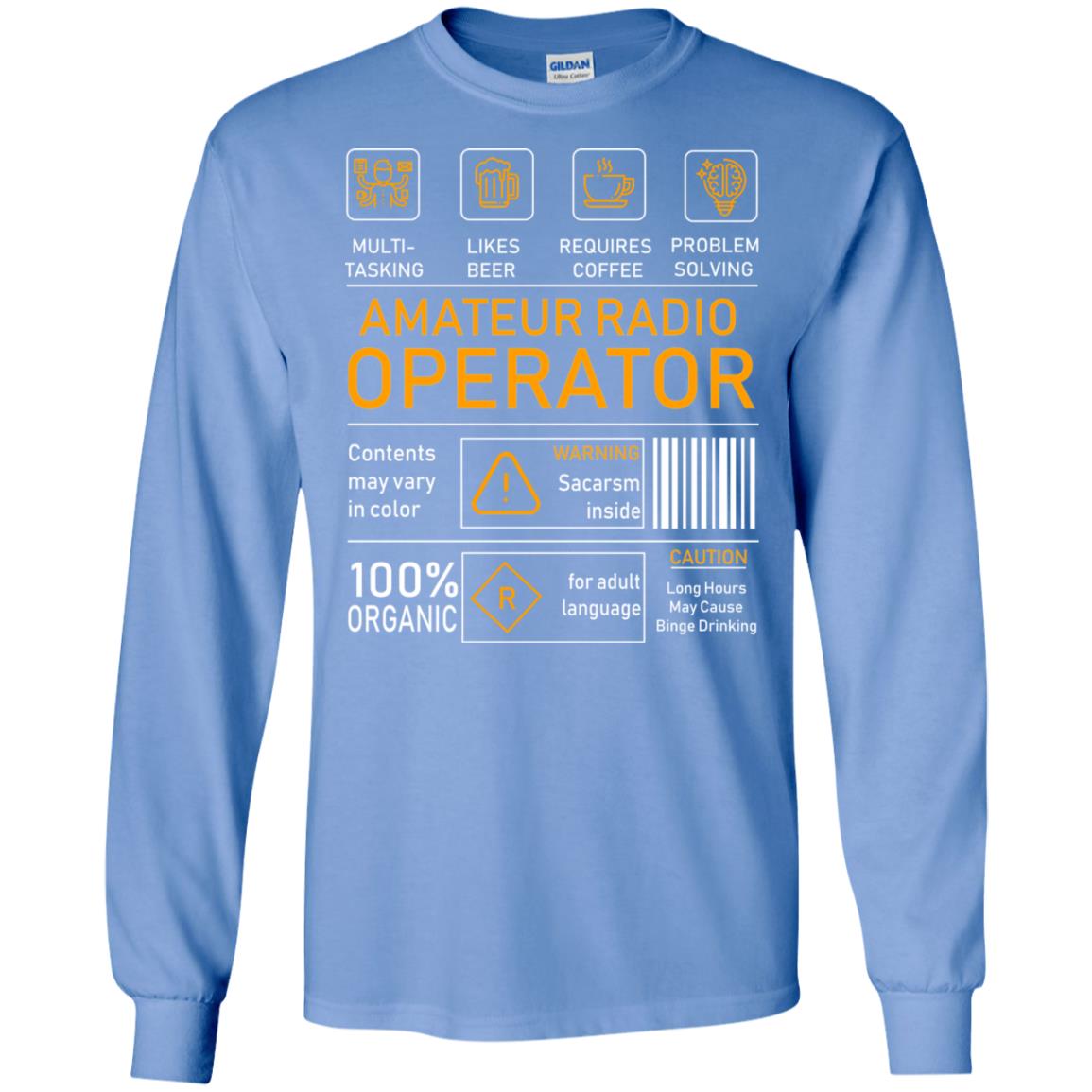 Amateur Radio Operator Gift Shirt Carolina Blue