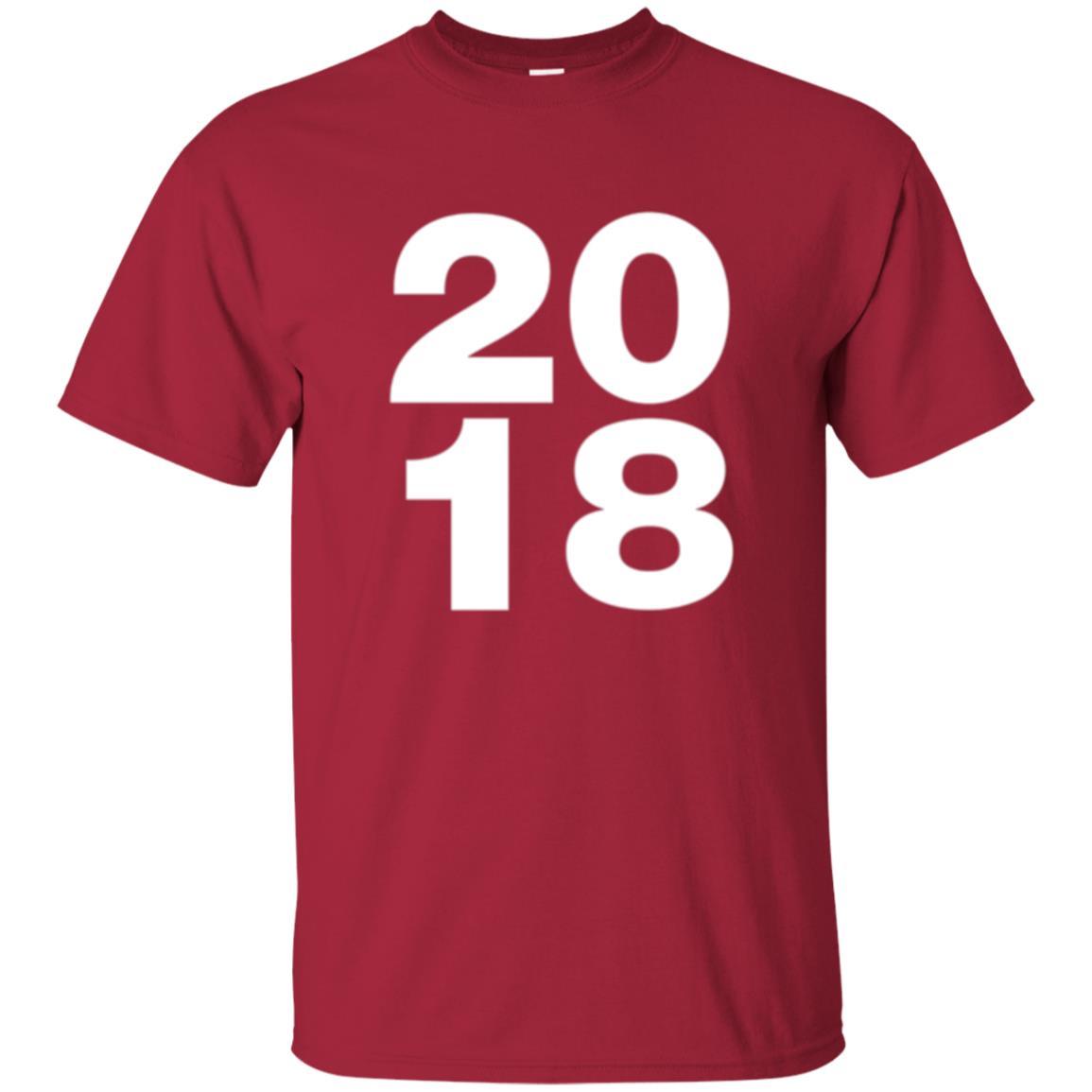 Happy New Year T-shirt 2018 New Year Party T-shirt Cardinal