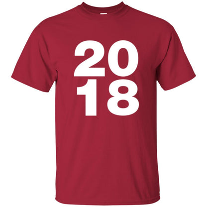 Happy New Year T-shirt 2018 New Year Party T-shirt Cardinal