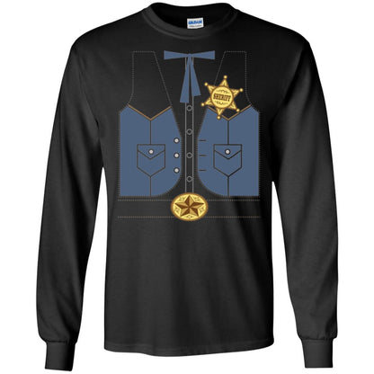 Western Cowboy Sheriff T-shirt Black