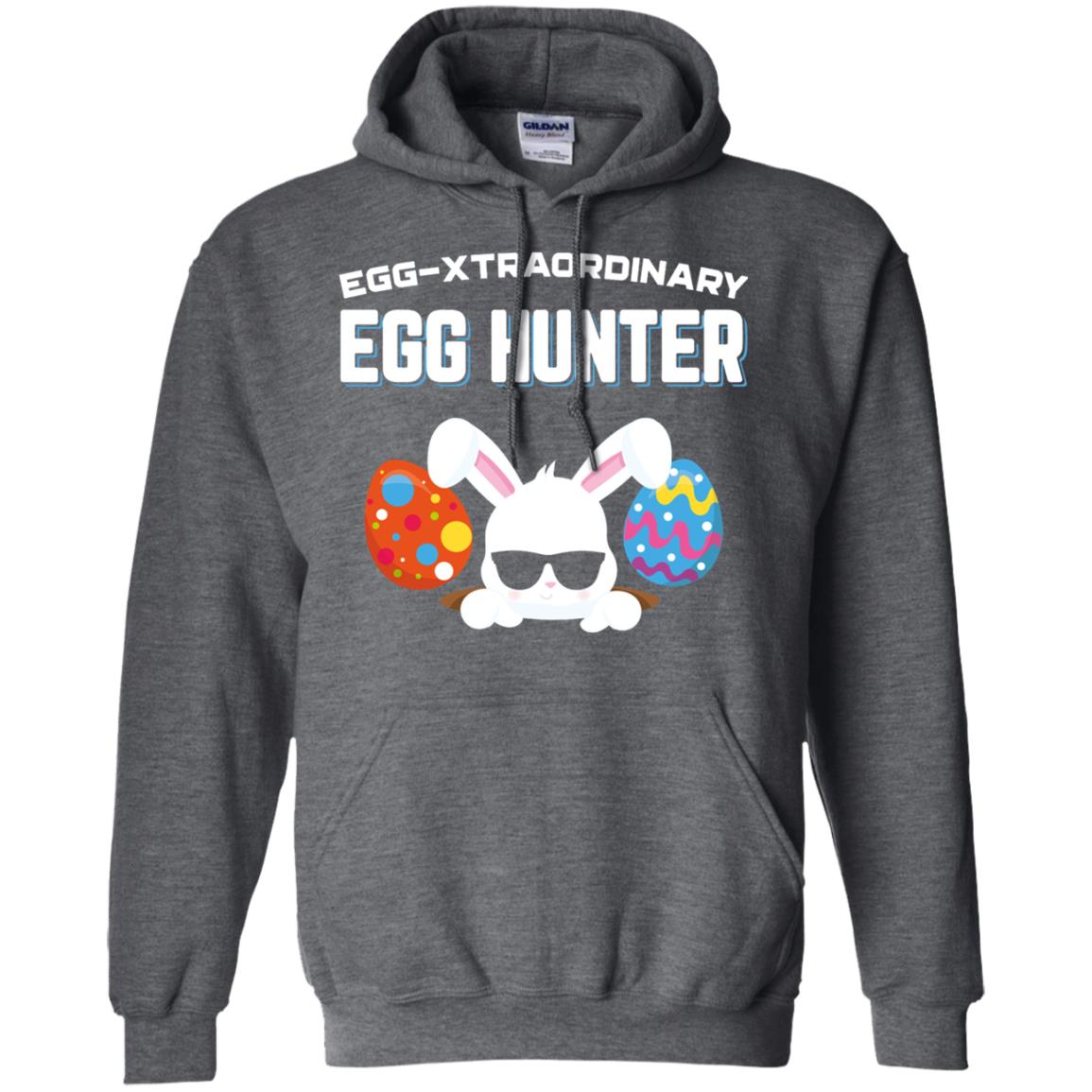 Egg-xtraordinary Egg Hunter Easter Shirt Dark Heather