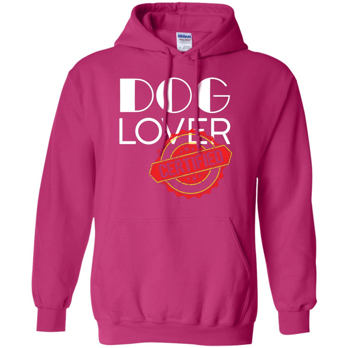 Dog Lover T-shirt Certified Heliconia