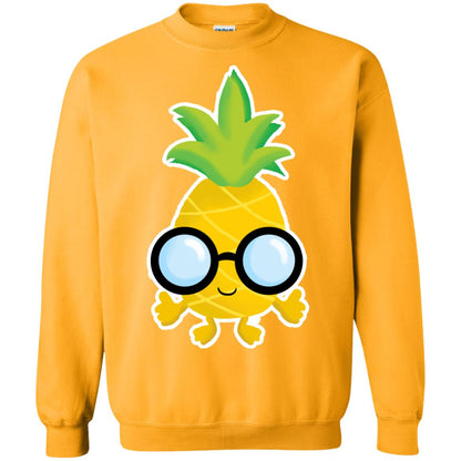 Funny Pineapple With Glasses For Boys Mens Shirt Gold