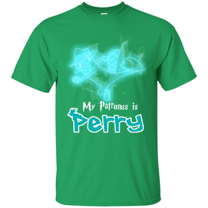 My Patronus Is Perry Hary Potter Fan T-shirt Irish Green
