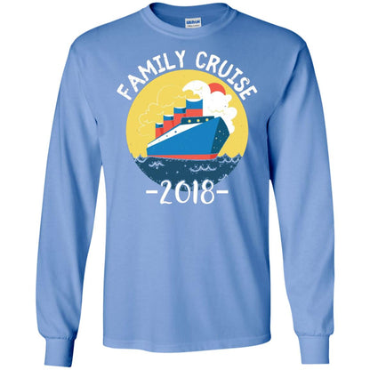 Summer Holiday T-shirt Family Cruise 2018 Carolina Blue