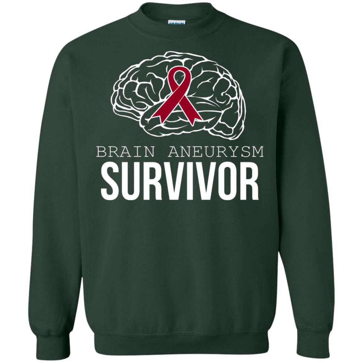 Brain Aneurysm Survivor T-shirt Forest Green