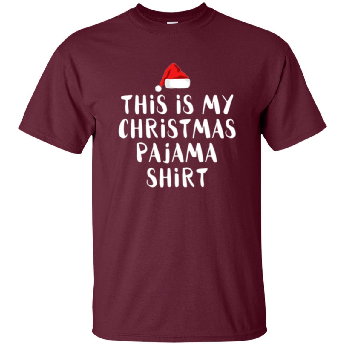 Christmas T-shirt This Is My Christmas Pajama Maroon