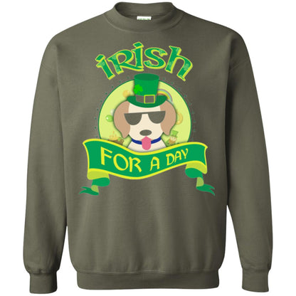 Saint Patrick_s Day 2018 T-shirt Amazing I_m Irish Labrador Military Green