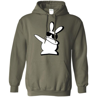 Dabbing Hip Hop Bunny Easter Dab Rabbit Dance T-shirt Military Green